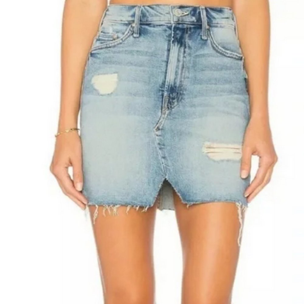 Mother Sacred Slit Denim Skirt Size 24